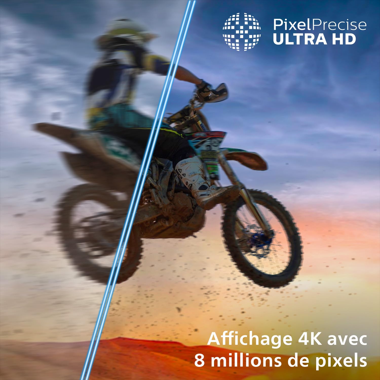 PHILIPS 75PQS7801/12 téléviseur Intelligent 4K LED Ambilight, 75 Pouces, Pixel Precise Ultra HD, Titan OS, Son Dolby Atmos