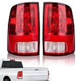Tail Lights Assembly Fit Dodge Ram 1500 2009 2010 2011 2012 2013 2014 2015 2016 2017 2018 Dodge Ram 2500 3500 Rear Brake Lamp Turn Signal Back Up Taillight Left Driver Right Passenger Side Red Lens