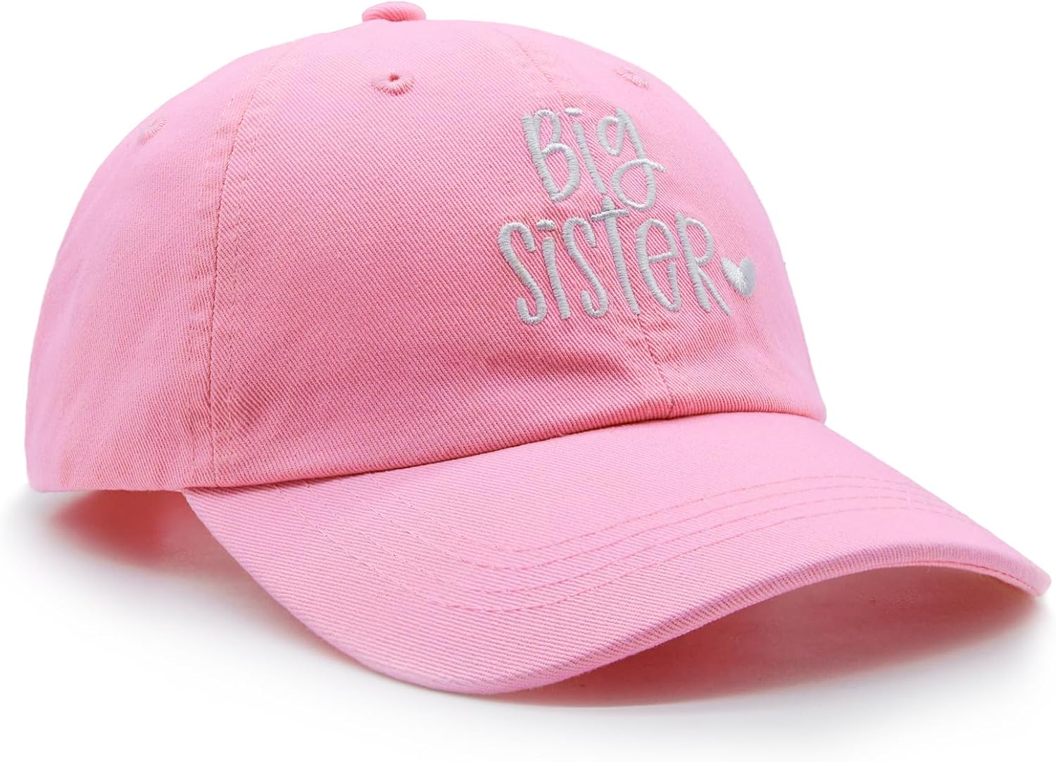 Gift for New Sis Age 2-6, Big Sister Hat for Toddler Girls, Adjustable Embroidered Baseball Cap for Kids - Image 3
