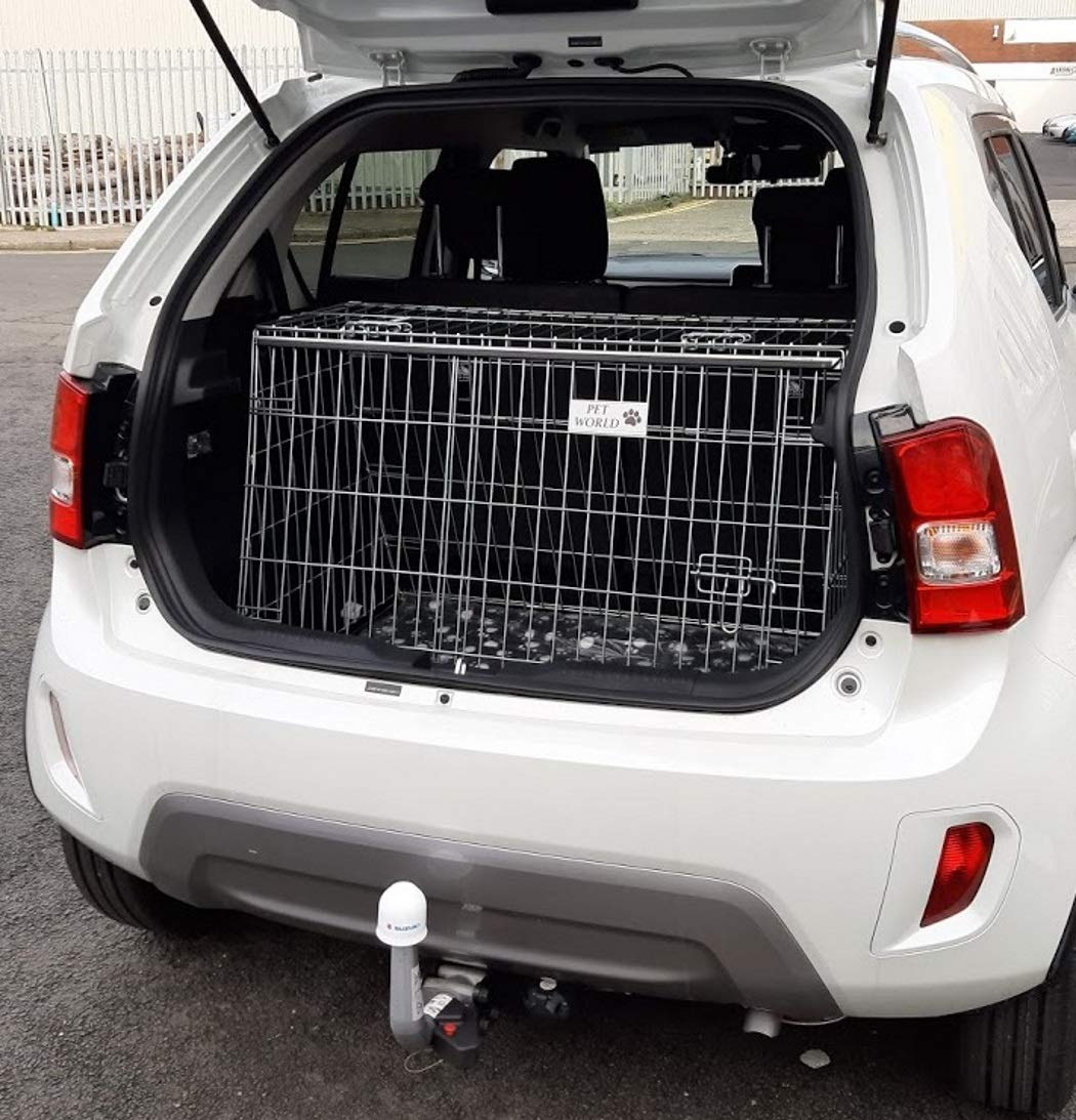 PET WORLD Suzuki Ignis Dog Puppy Pet inclinato trasporto di addestramento di viaggio auto cassa, gabbia,