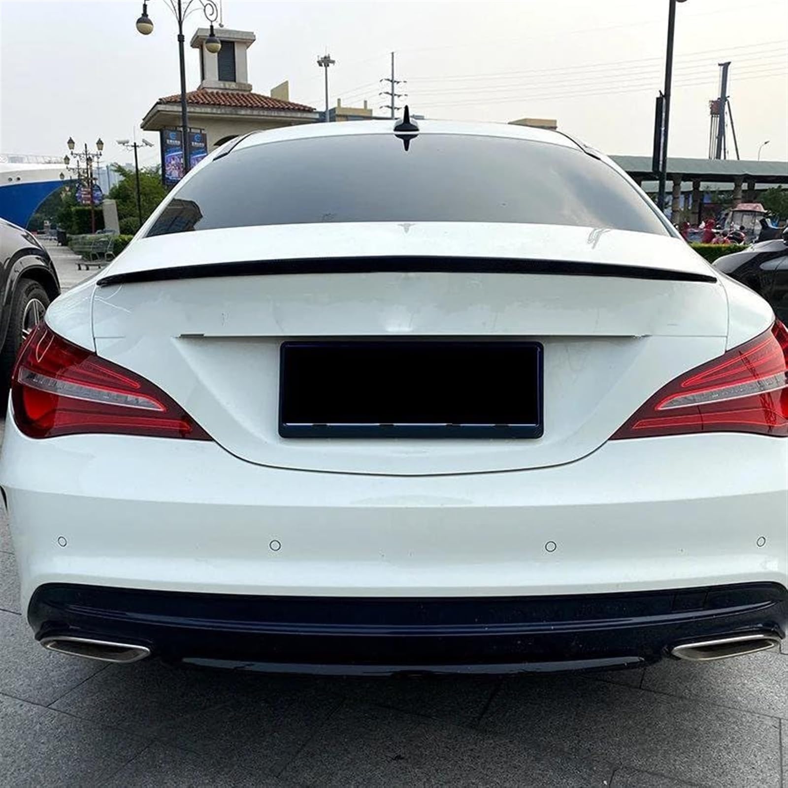 Spojlery tylne bagażnika samochodu, skrzydło dachu samochodu, do Mercedesa-Benza, do klasy CLA C117 CLA180 200, do CLA45, do AMG 2013-2019, ochraniacz górnego skrzydła bagażnika Spoiler tylny