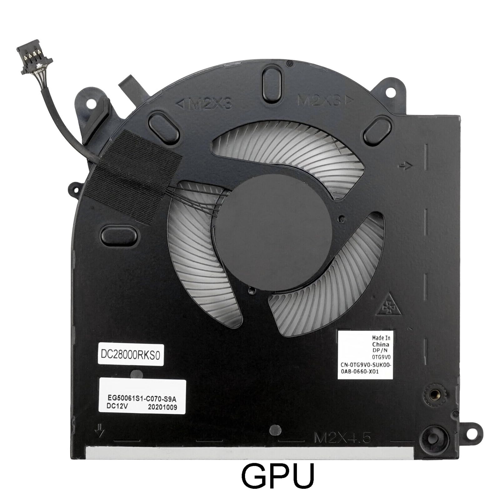 Laptop CPU GPU wentylator chłodzący do laptopów M15 skuteczny procesor GPU do płynnego chłodzenia
