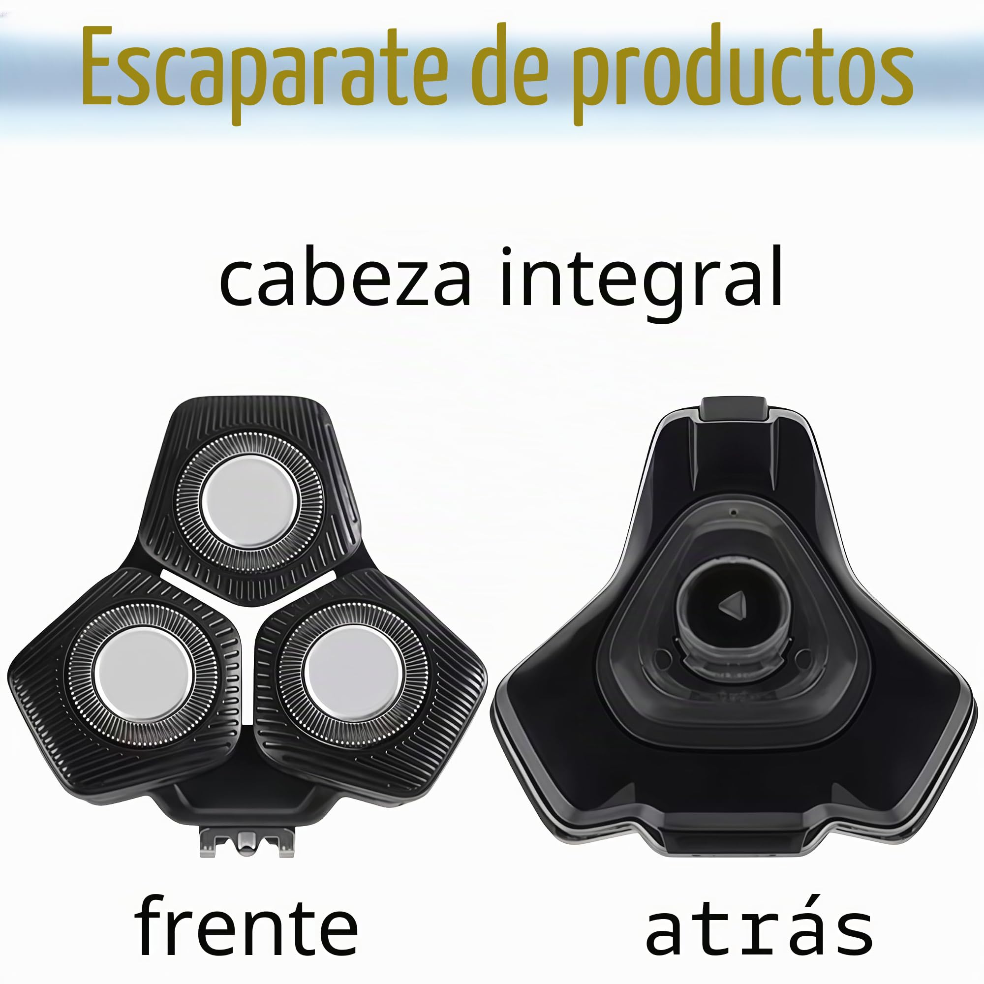 Cabezal de repuesto completo para afeitadora eléctrica para hombre, conjunto completo de cuchillas compatible con afeitadoras Philips SH71, S5000, S7000, S9000 Series (azul)