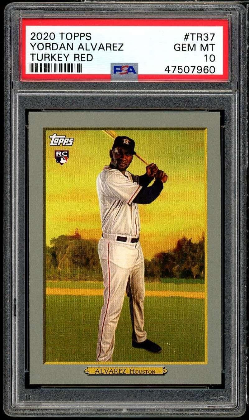 Yordan Alvarez Rookie Card 2020 Topps Turkey #TR37 PSA 10 - Baseball Slabbed Rookie Cards