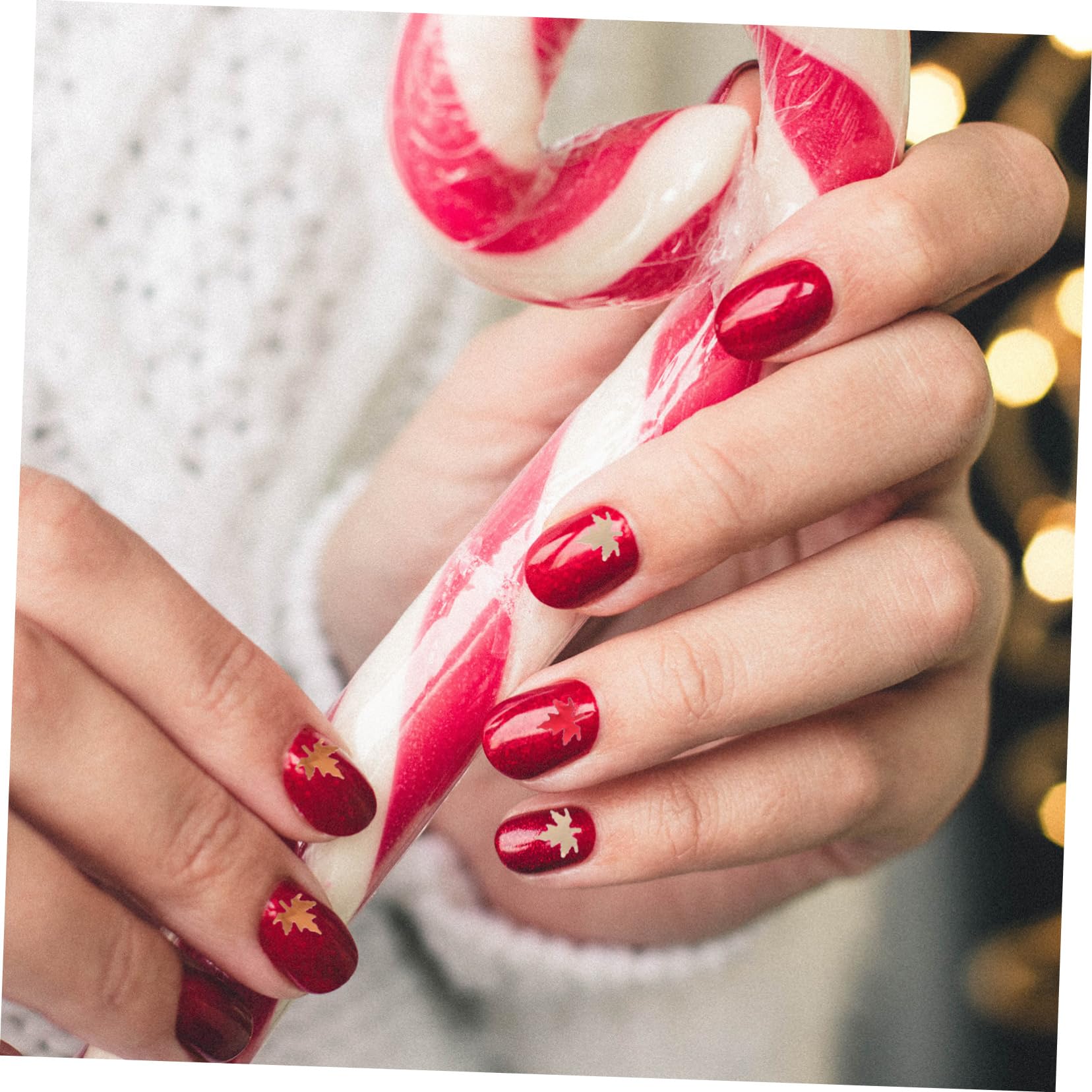 FRCOLOR 7 Pz Glitter per unghie in acero colori paillettes adesivi per unghie glitterati strenna di natale ragali natale arredamento adesivo per manicure forniture per manicure