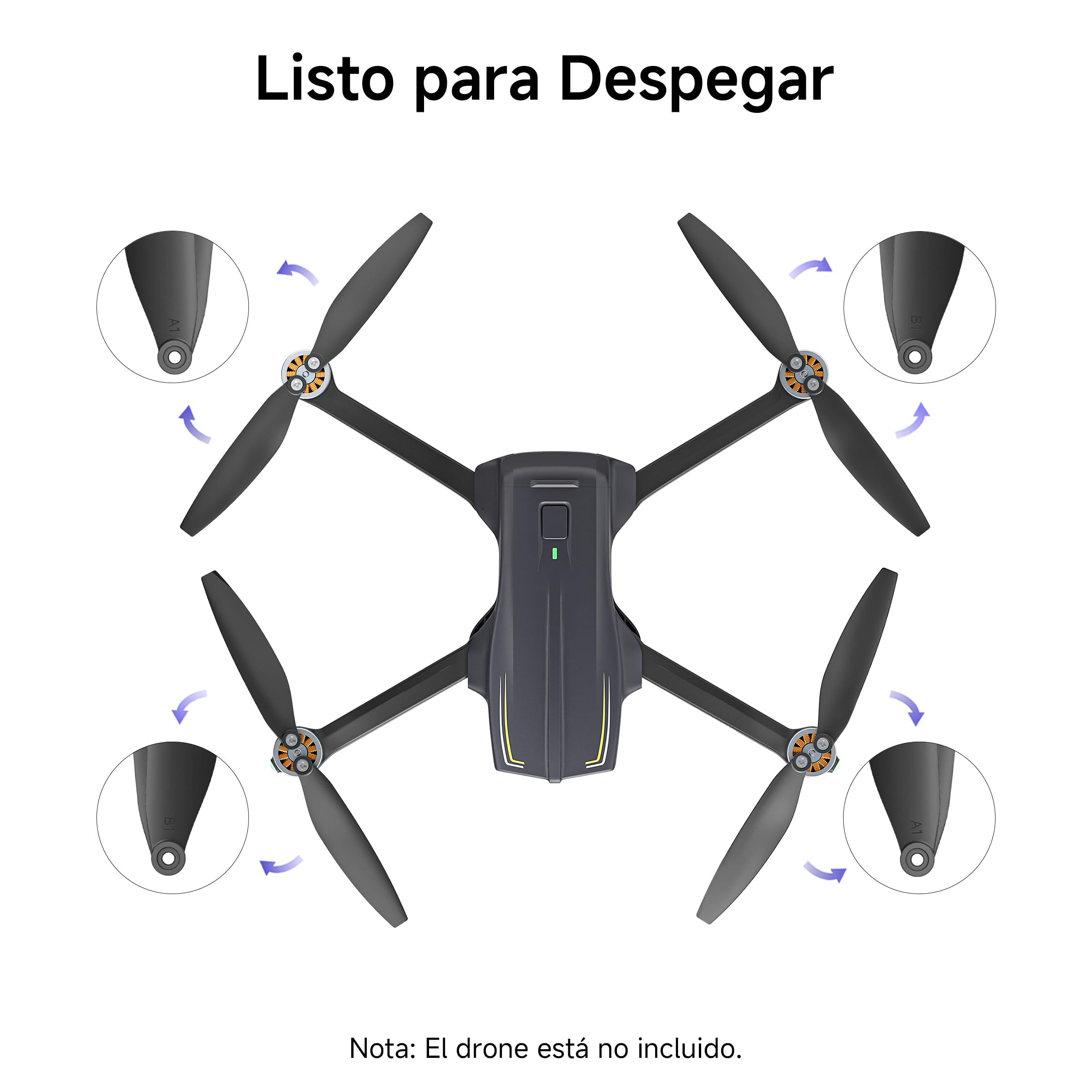Ameta S20 Pro 4K GPS Drone Include eliche di ricambio (2 Set in Totale)