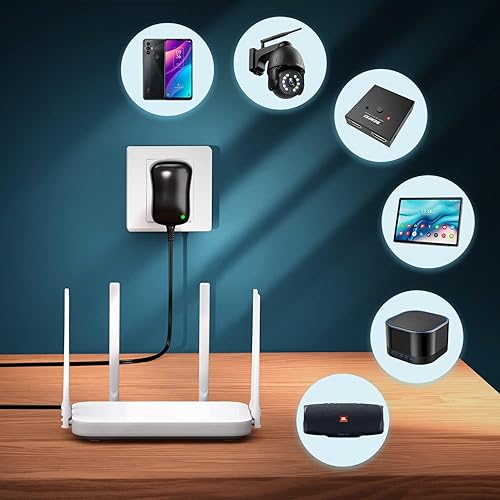 Miniatura 4 de Powseed Adaptador de CA universal de 12 W, CC 3 V, 4,5 V, 5 V, 6 V, 7,5 V, 9 V, 12 V, cable de alimentación para electrónica doméstica, CCTV,