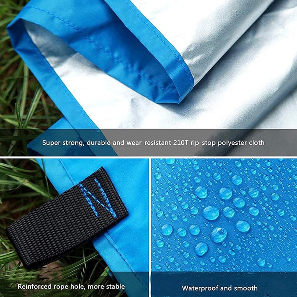 Bâche De Camping Portable Imperméable, Abri Solaire Hamac Coupe-Vent Tente De Mouche De Pluie Bâche Bâche Abri Pare-Soleil Auvent pour La Pêche en Plein Air Randonnée, A