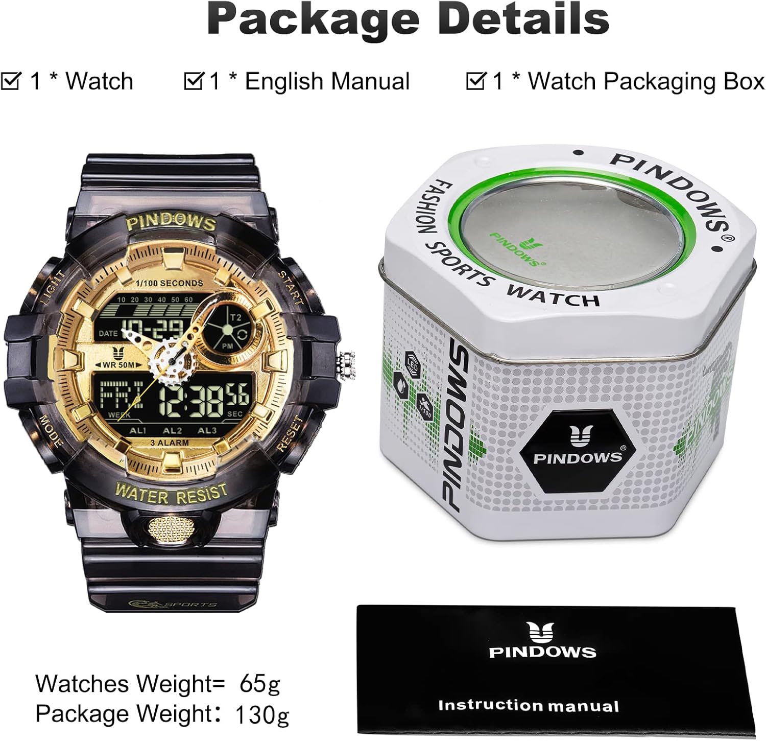 Men Digital Watch for Men Watch Sports Watch Teenagers Watch Digital Analog Dual Display Watches with Light 3 Group of Alarm Waterproof Date Dual-Time Countdown Stopwatch Multifunctional Wrist Watches 6 71EvfJYumeL. AC SL1500