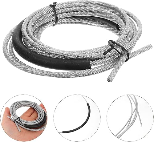 Miniatura 4 de POPETPOP Weighted Steel Cable Skipping Rope Replacement for Speed Training Wear-resistant Tube Fitness Jump Rope for Competitive Workout and Agility