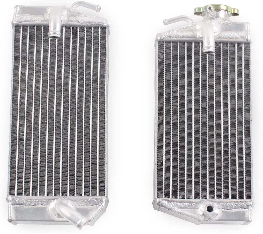 Full Aluminum Radiator Compatible with 2002 03 2004 Hon da CR F450R (Left+Right) 2pcs
