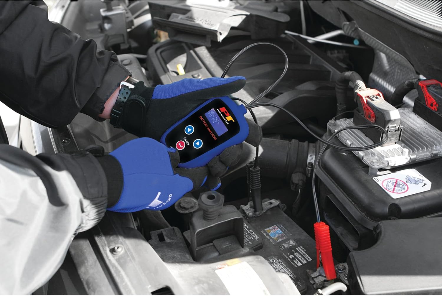 Performance Tool Digital W2999 12V Car Battery Tester, 100-2000 CCA Load Tester Automotive Alternator Tester Digital Auto Battery Analyzer Charging Cranking System Tester