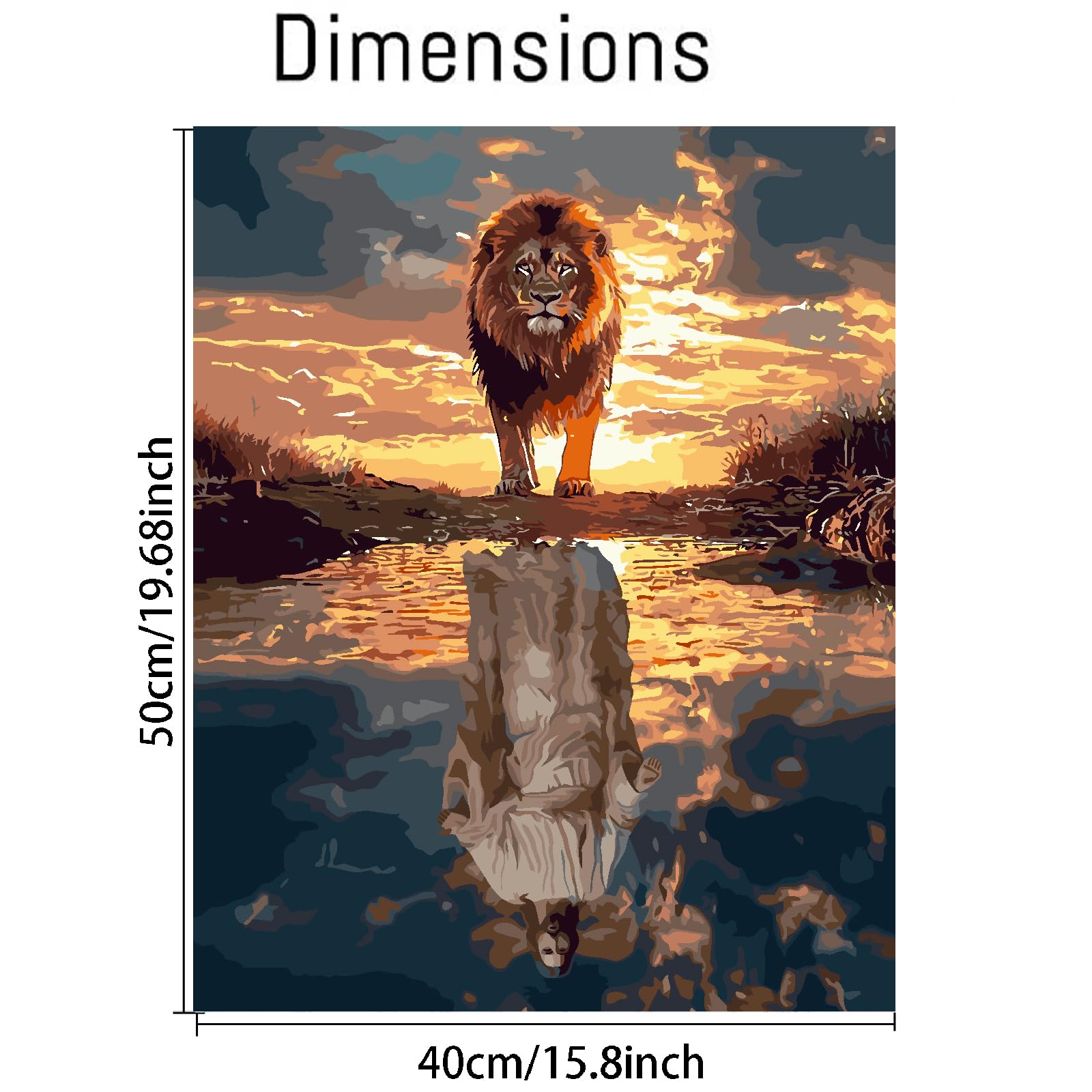 uuxsretaio Christian Jesus Painting by Number Kits for Adults, Paint by Numbers on Canvas Wall Decor with Paintbrushes, Acrylic Pigment for Home Living Room Decor 16X20 Inch(Without Frame)