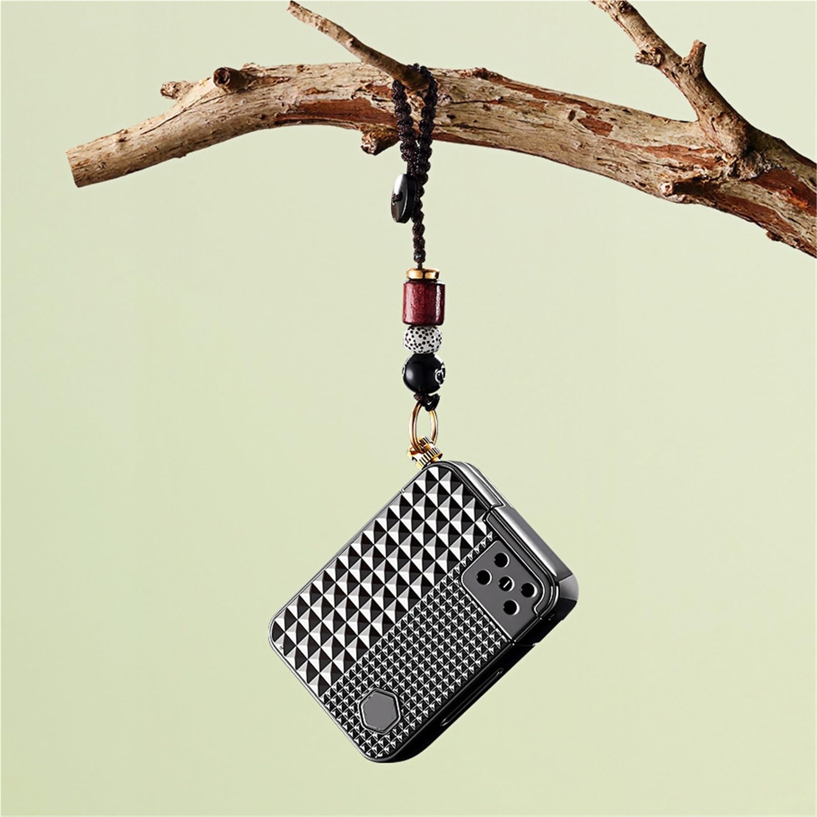 Briquet au kérosène avec quatre modes d'allumage (activation vocale, capteur de secousse, flux d'air, tactile), réservoir de carburant transparent, flamme douce, réutilisable et portable