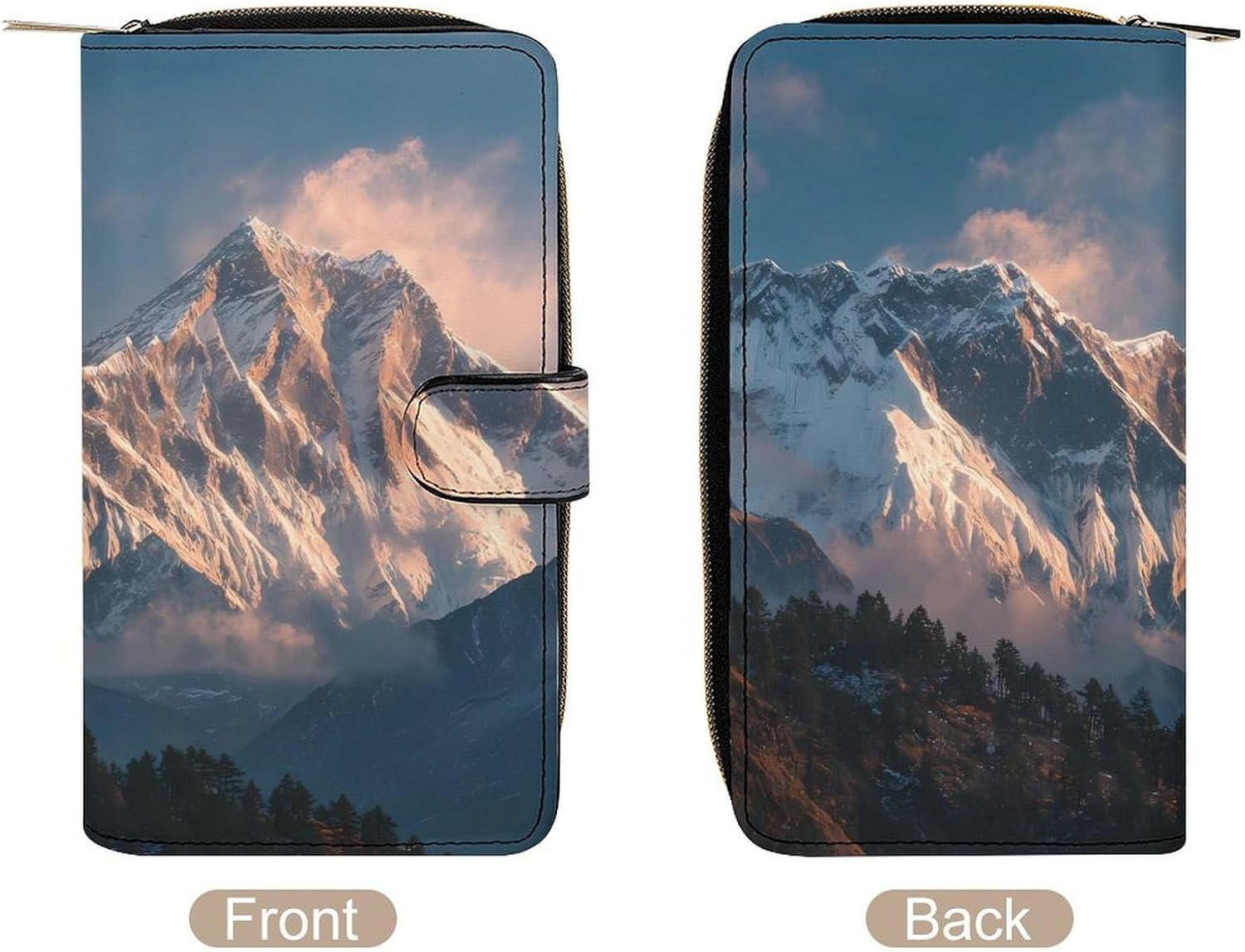 Himalayas Sunrise Women's Long Wallets Leather Purse Fold Clutch Credit Card Holder