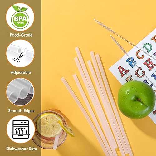 Miniatura 6 de 7 popotes de repuesto para botella Hydro Flask con tapa de popote de boca ancha, compatible con Giotto, ajuste Thermoflask, popotes para boca ancha