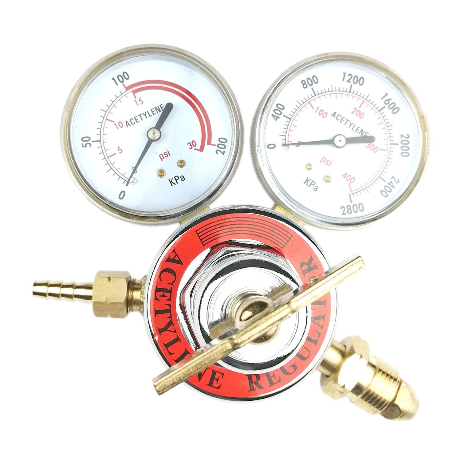 Blawicat Welding Gas Welder Acetylene Regulator Compatible with Cutting Torch Kits Inlet(CGA-510) Outlet(9/16"-18)