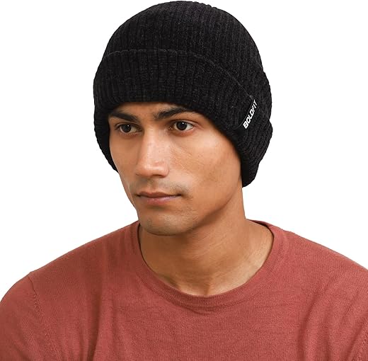 Boldfit Woolen Winter Cap for Men Woolen Cap for Women & Men in Winter for Thermal Wear Stylish Soft Winter Caps for Boys & Girls for Warm Wear…