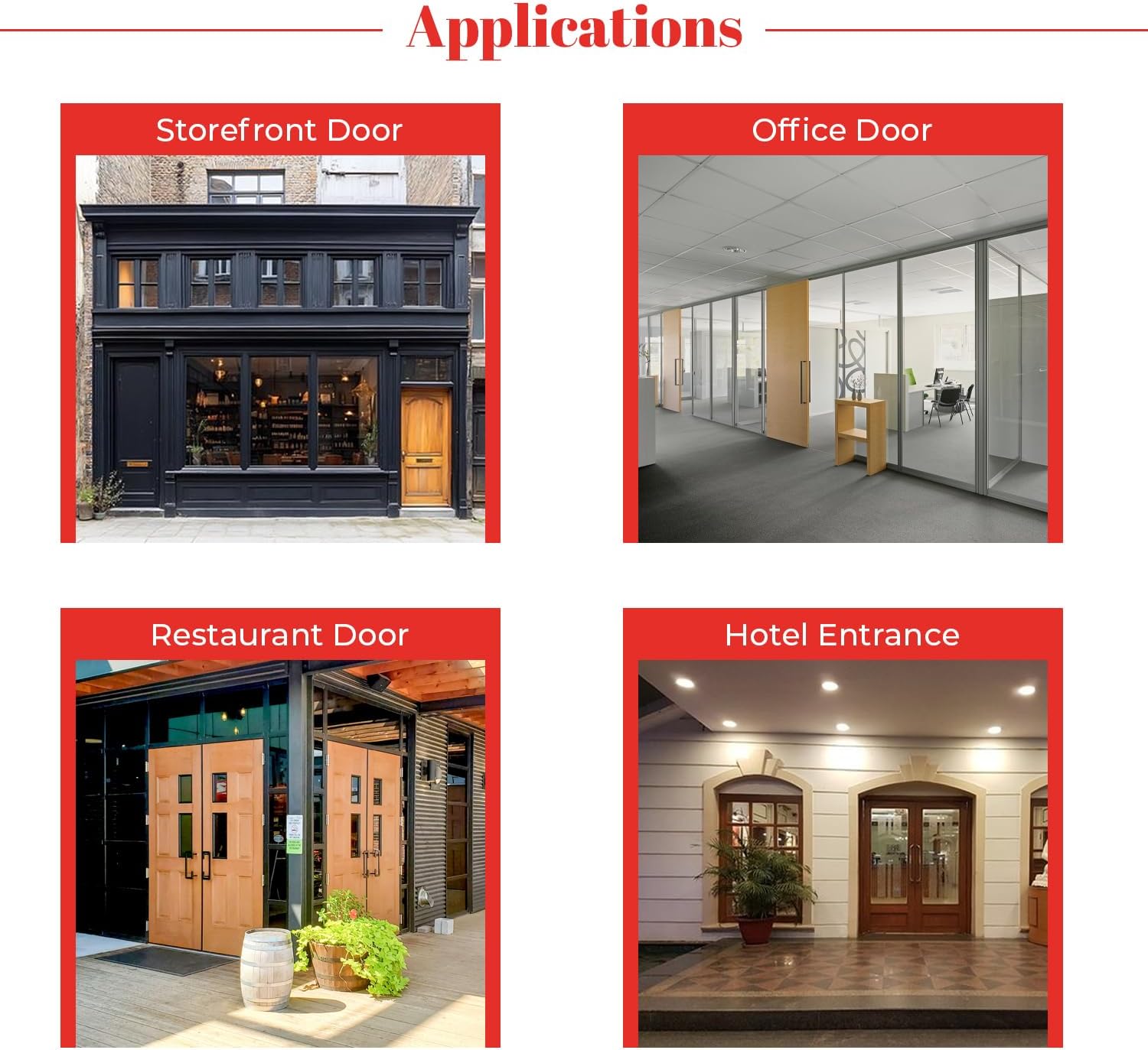 Global Door Controls CP-RPLH-26D Left Hand Reinforcing Hinge in Satin Chromium Plated
