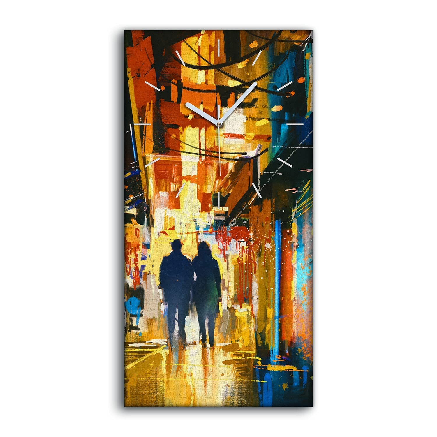 Horloge sur Toile Image Art Moderne Salon pour une Ambiance Douce