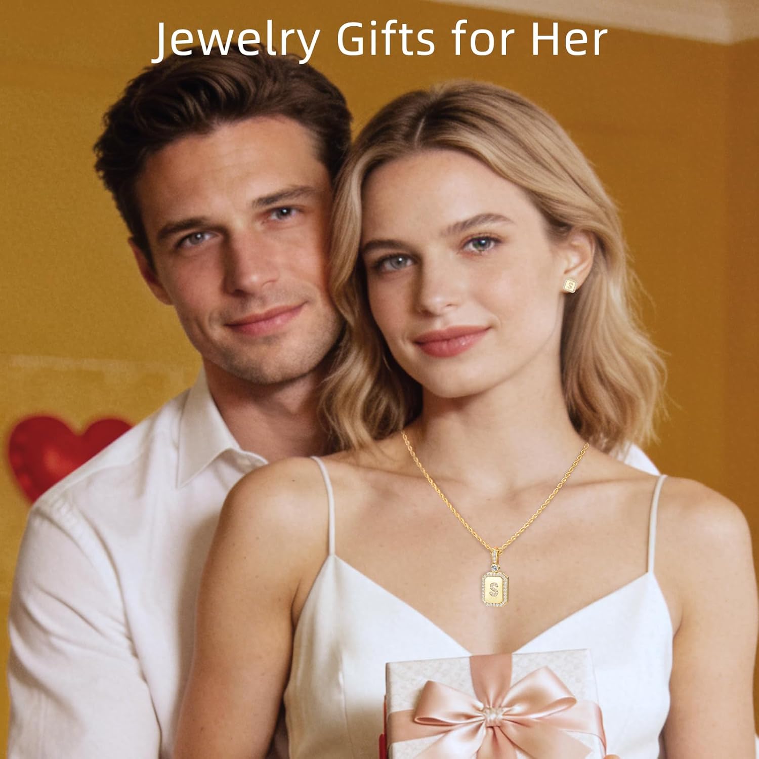 Gold Initial Necklaces for Women, Gifts for Her Birthday Gifts Women Anniversary for Wife Birthday Gift ideas, 24K Gold Filled Gold Letter Necklace for Women's Jewelry Gifts with Rope Chain - Image 3