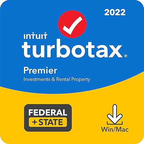 TurboTax Premier 2022 - Software fiscal federal y estatal, Exclusivo de Tienda Descarga PCMAC