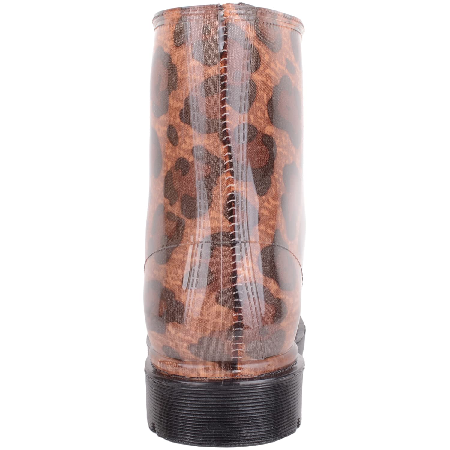 Absolute Footwear Botas impermeables de invierno con estampado de leopardo para mujer