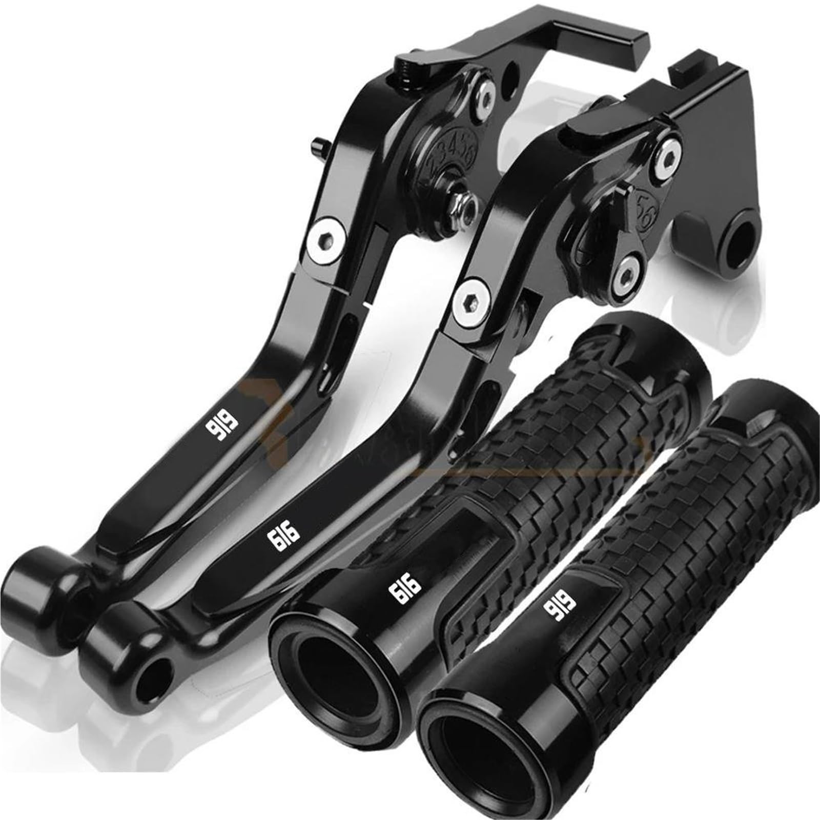 TGVSELPJ Motorcycle Part Brake Clutch Levers Motorcycle Parts Handles Adjustable Folding Extendable for H-onda CB919 2001-2008(Black3)
