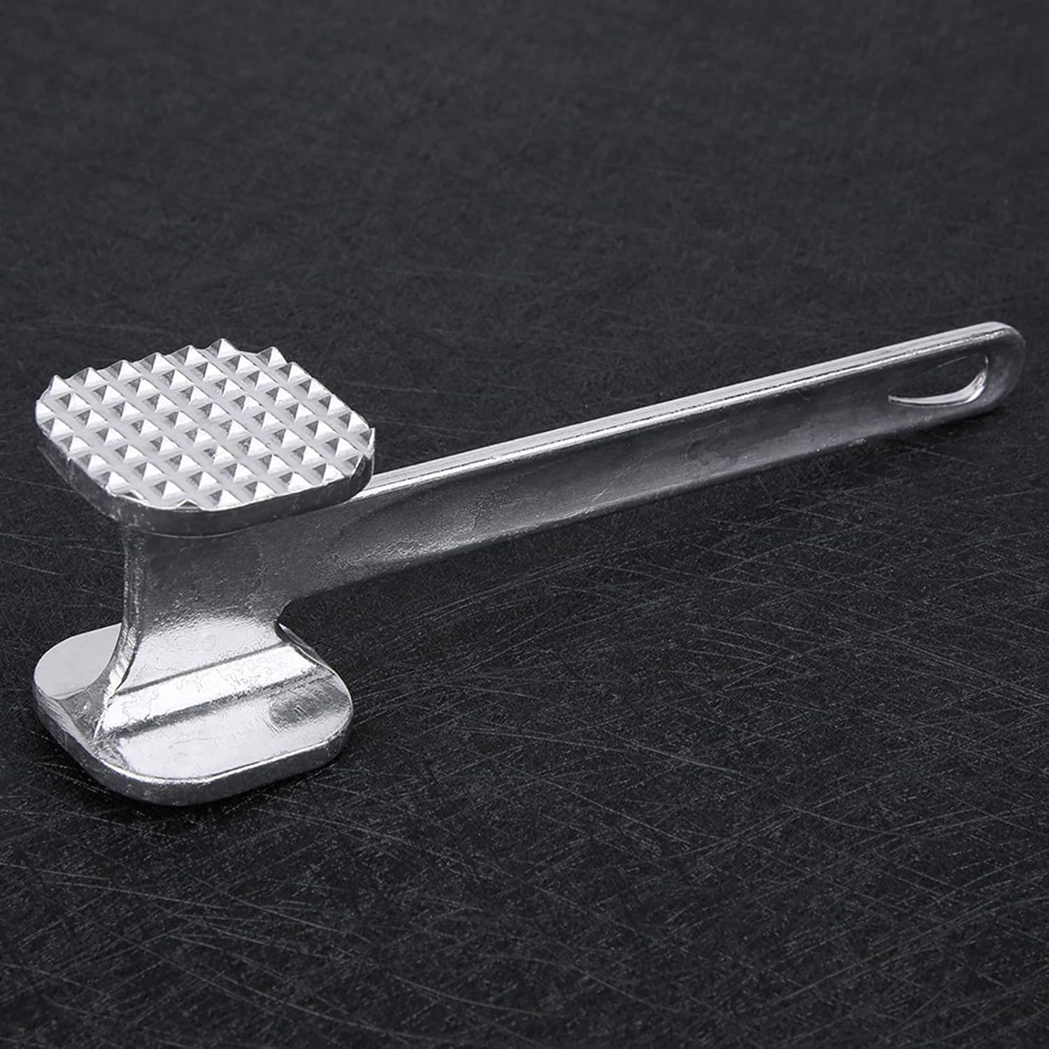 Home Thicken Aluminum Alloy Beef Tenderizer Hammer Pounder Mallet Double Sided Hammer Tool Metal Meat Pounder for Softening Beef Fillet