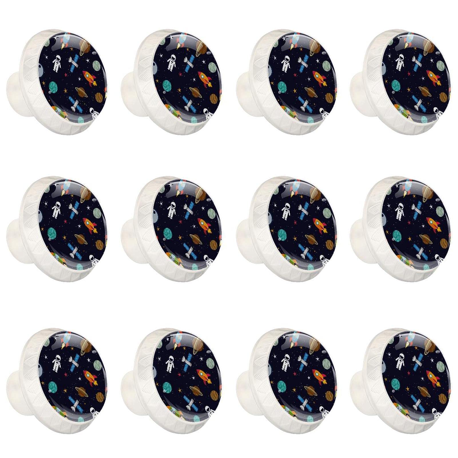 Boutons de cuisine lot de 12 poignées de tiroir espace planètes