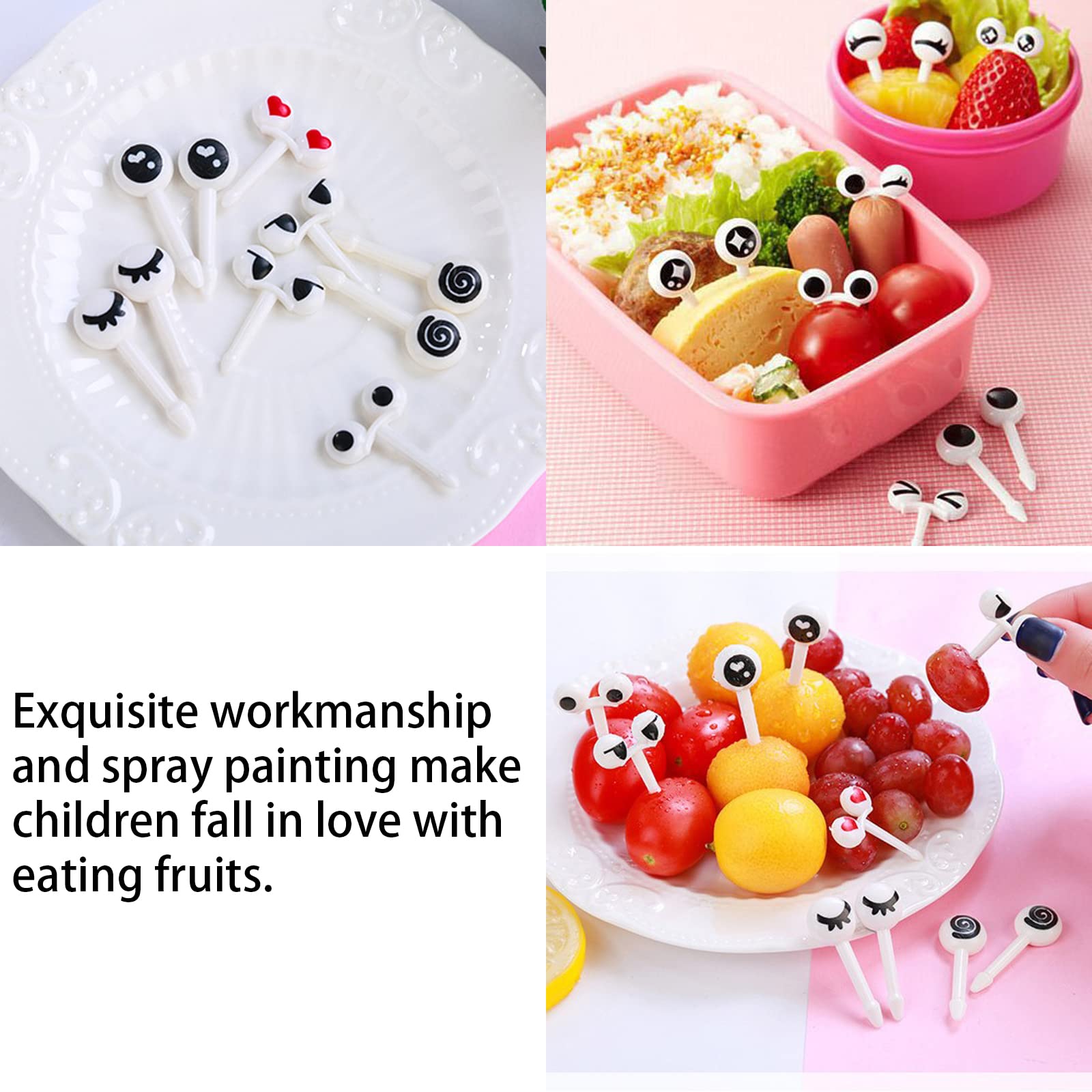 Produktbild von DOYUKY Ameisen Zahnstocher Set - 48 Stück Obstgabeln - Wiederverwendbare Ant Food Picks Für Party & Dessert