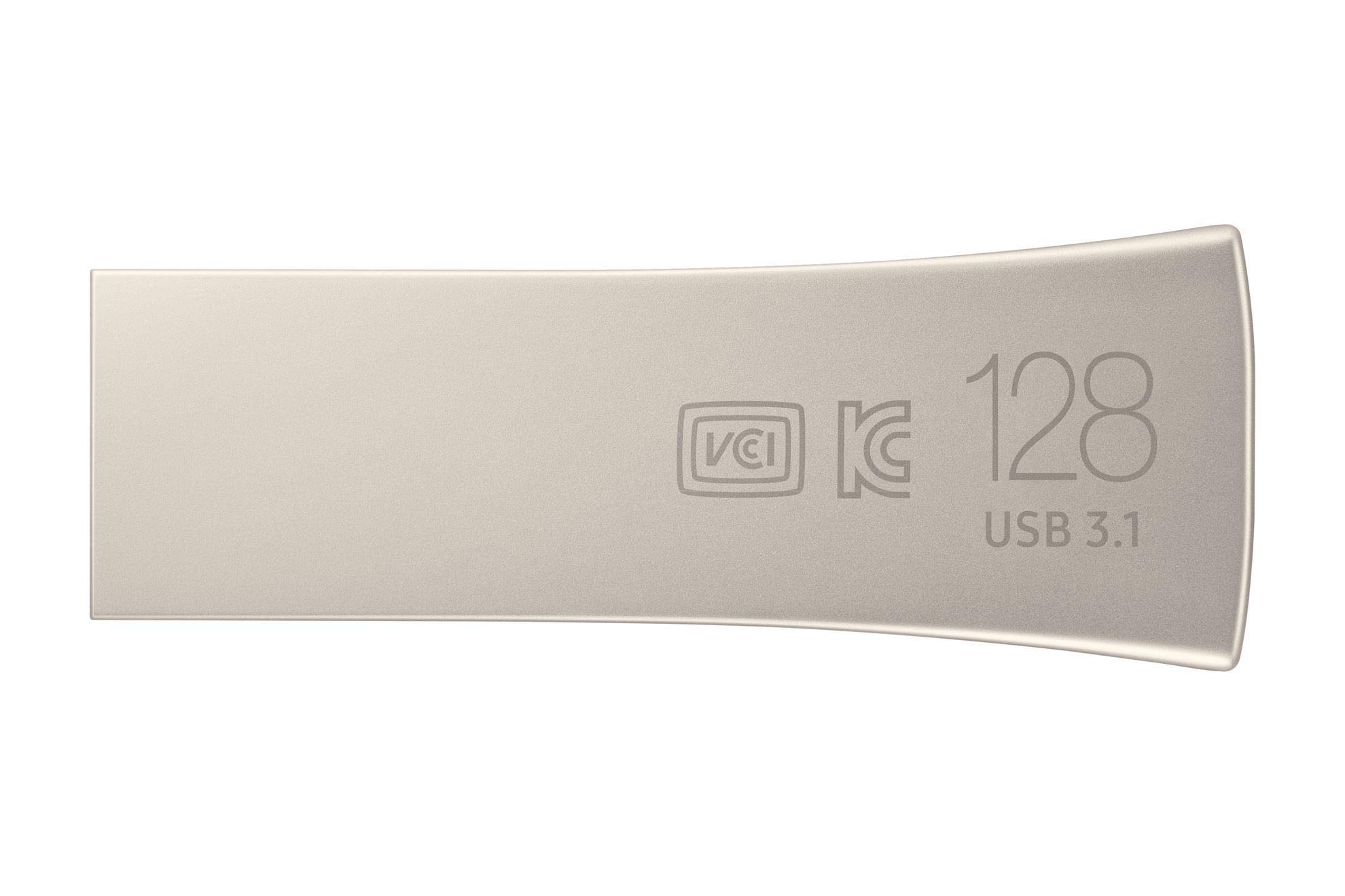 SAMSUNG SSD 870 EVO - Disco Duro Interno de Estado sólido, 2 TB, SATA 560 MB/s, 2,5", Negro & Flash Drive Champagne Silver 128 GB