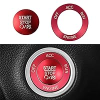 Vista 7 de Cubierta de botón de arranque y parada para Dodge Challenger Dodge RAM 1500 Dodge Charger 2015-2021, aleación de aluminio, color negro