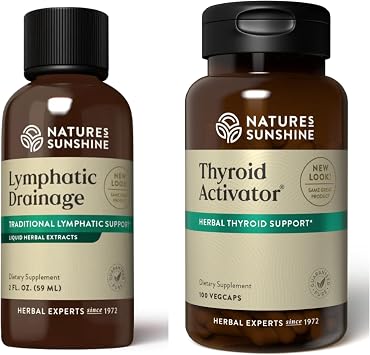 Natures Sunshine Daily Depuff Duo Lymphatic Drainage + Thyroid Activator