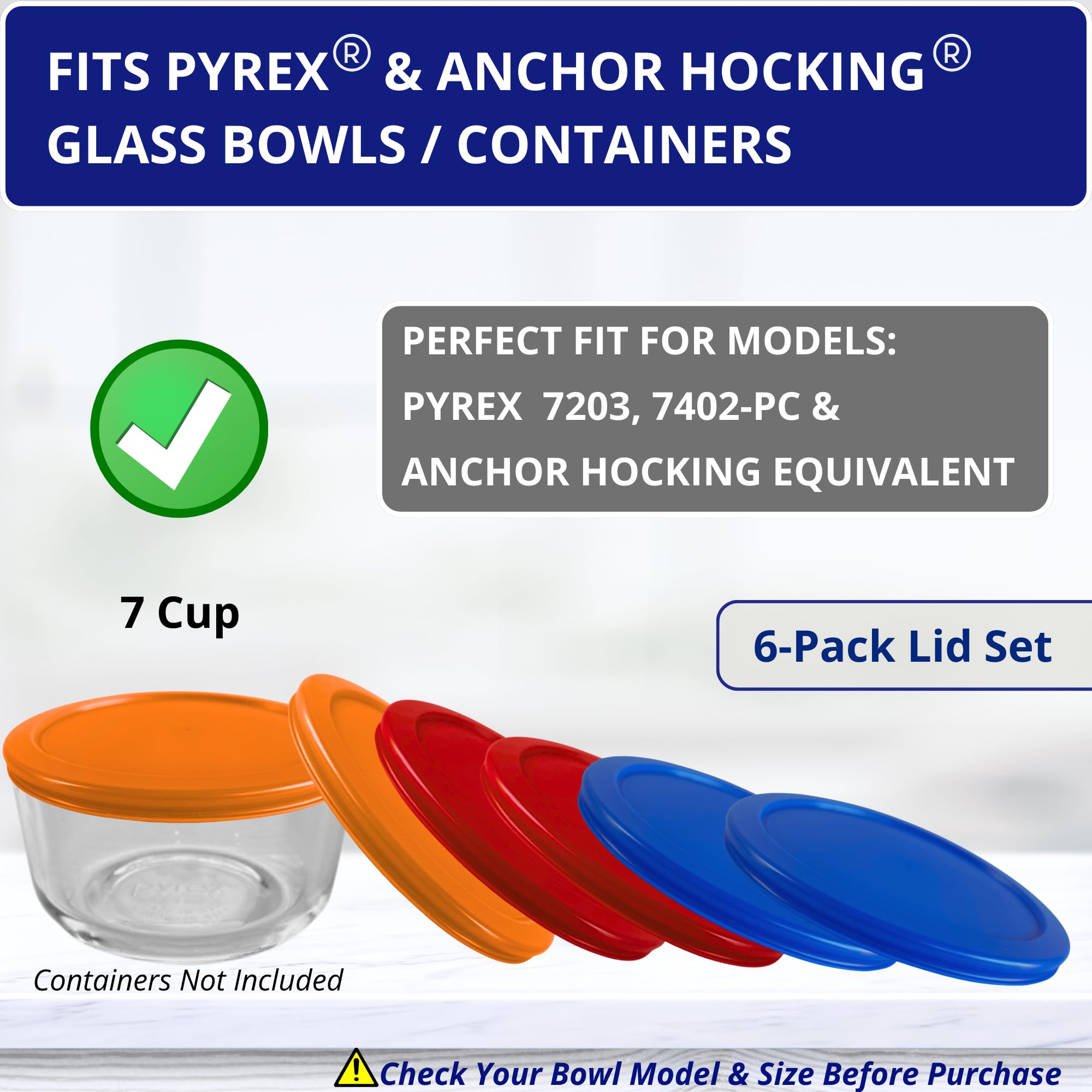 Amazon.com: 7 Cup/1.65 L Orange, Red, Blue Replacement Lids/Covers