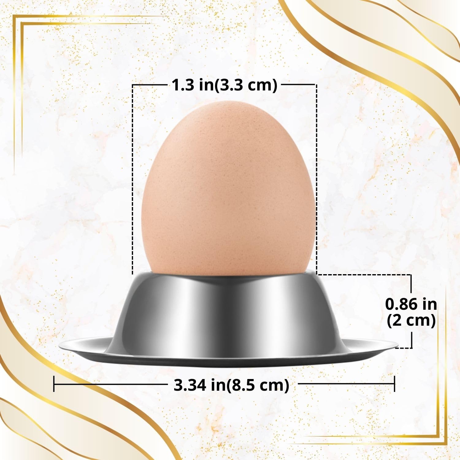 Amazon.com: Flexzion Egg Cups for Soft Boiled Eggs - Set of 2