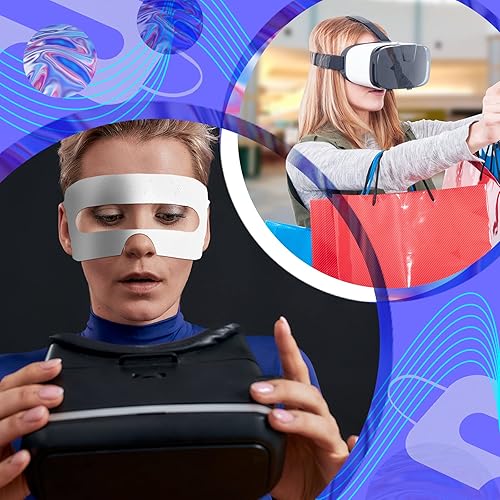 Miniatura 5 de 1000 Pcs Disposable VR Mask Breathable Eye Mask VR Face Cover Non Woven Sanitary Cloth Universal Gear VR Padding VR Face Mask VR Accessories