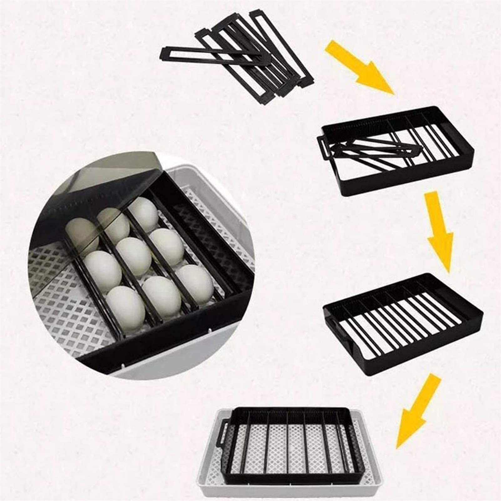 Incubatrice per Uova da 12 Litri Completamente Automatica, Piccola incubatrice per allevatori generici, Display della Temperatura per schiusa, polli, Anatre, oche, uccell