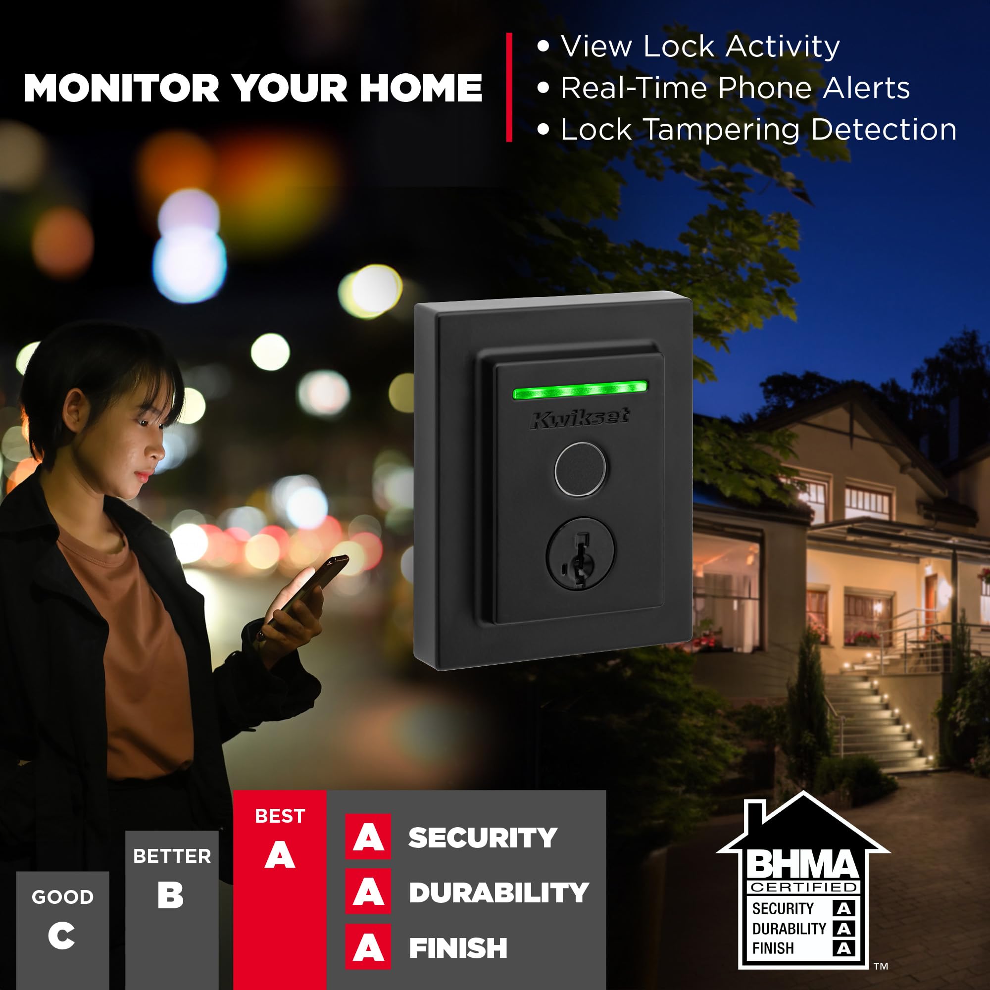 Fechadura Kwikset Halo Touch - Digital Com Wi-Fi Integrado