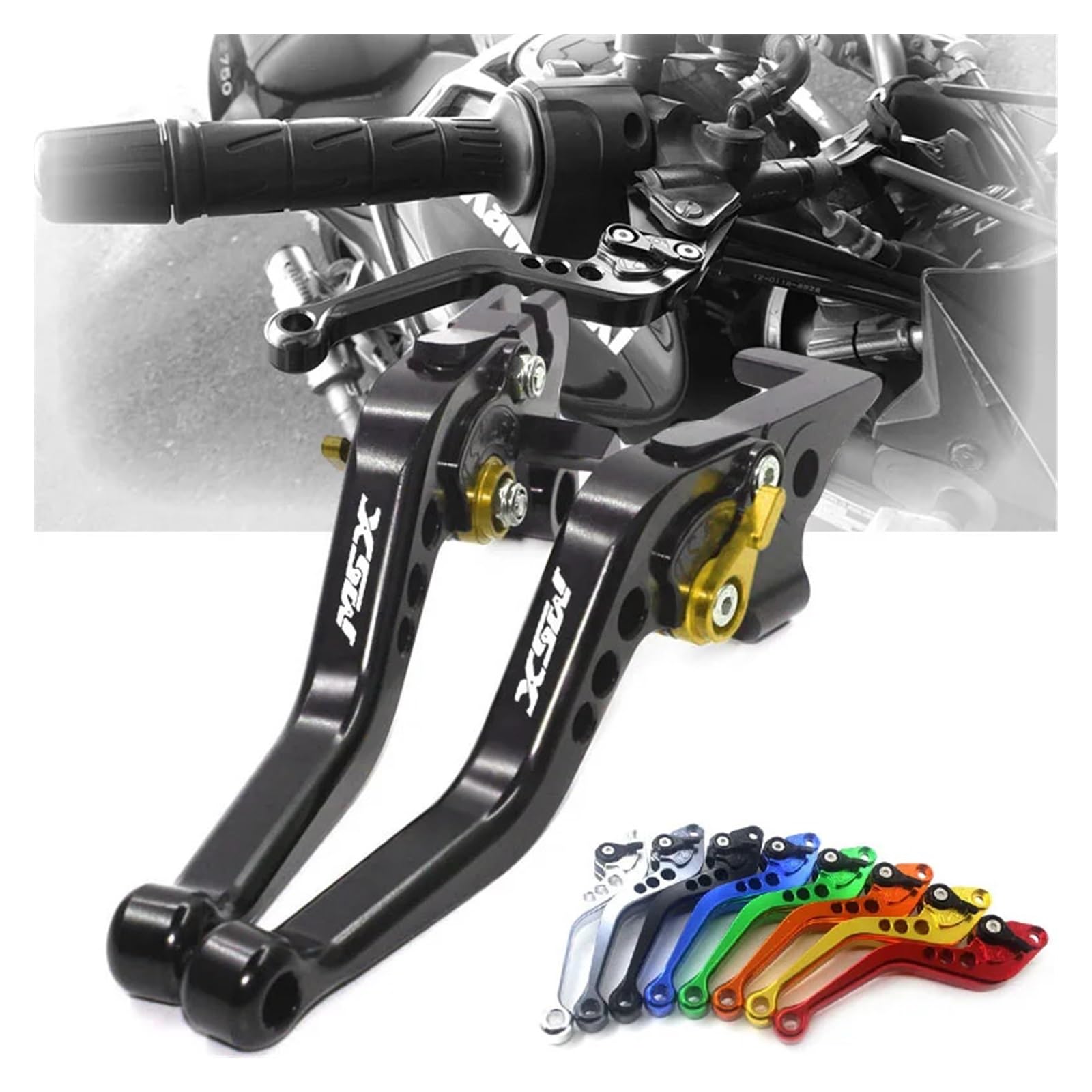 para Ho&nda GROM MSX125 MSX 125 2014 2015 2016 2017 2018 2019 2020 2021 Palancas De Embrague De Freno Corto De Aluminio para Motocicleta Palancas Frenos
