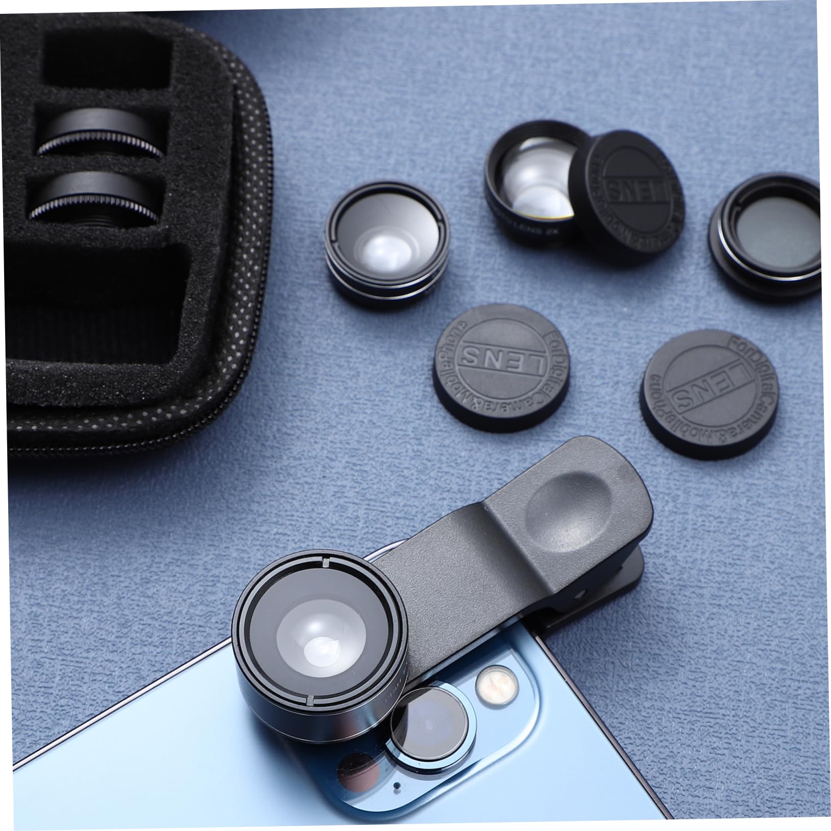 1set Kit Di Lenti Per Smartphone Comprende Lenti Grandangolari Macro Fisheye Cpl e Altre Per Fotografia Di Paesaggi e Dettagli Facile Da Trasportare e Utilizzare