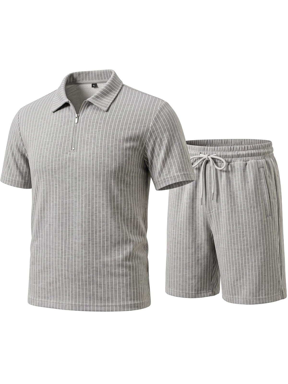 Heyfanee Sommer Outfit Herren 2-Teiler Set Zweiteiler Kurze Hose Männer