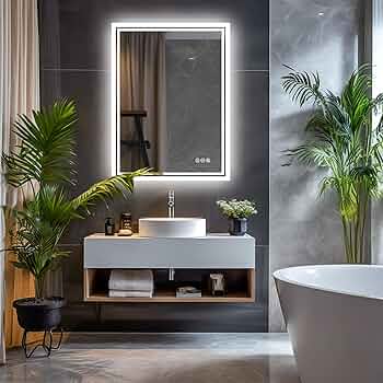 Amazon.co.jp: Susire 洗面所 鏡 大型 女優ミラー 壁掛け ドレッサー