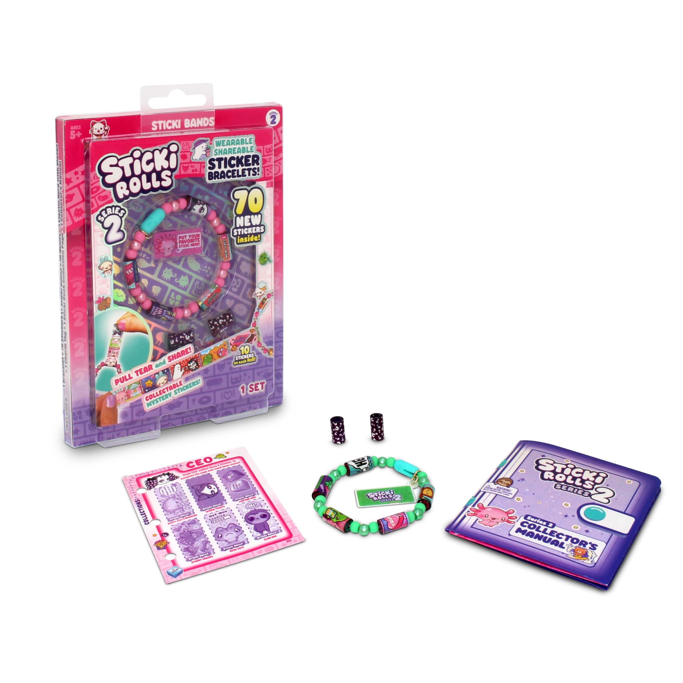 Ravensburger SkyCastle - Sticki Rolls Serie 2: Pulsera | Pulsera para Niña a partir de 5 años| Kit Pulseras Con 70 Pegatinas Infantiles | Regalos Niña 5 Años O Más, colores surtidos