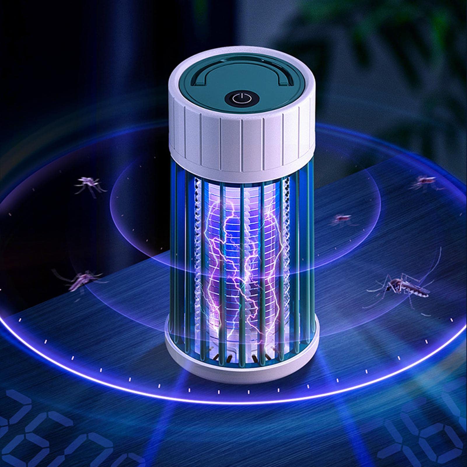 Trappola Elettrica Per Insetti Con Luce LED UV E Sensore Crepuscolo - Spina UK