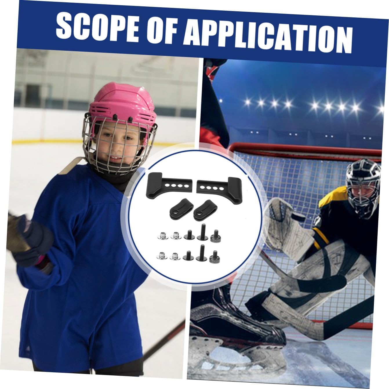 BESPORTBLE Sports Helmet Baseball Visor Fastener Kit Helmet Visor Clips Baseball Fastener Kit Hockey Helmet Re Kit