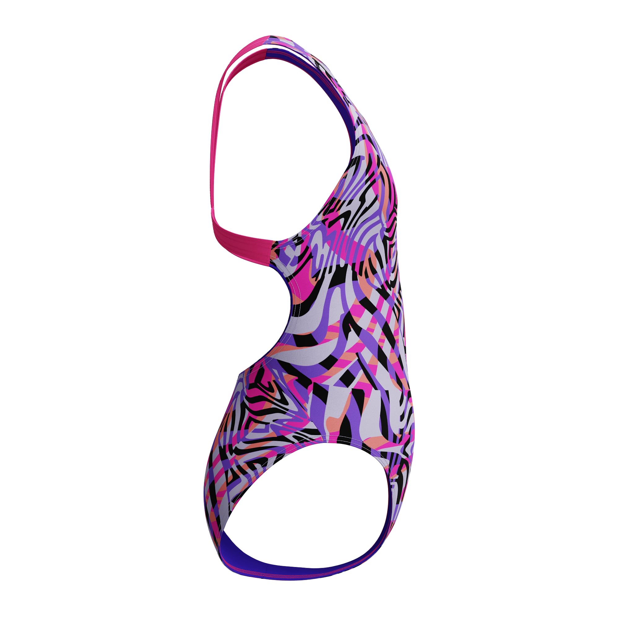 Speedo Maillot de bain à dos nageur numérique pour fille Rose