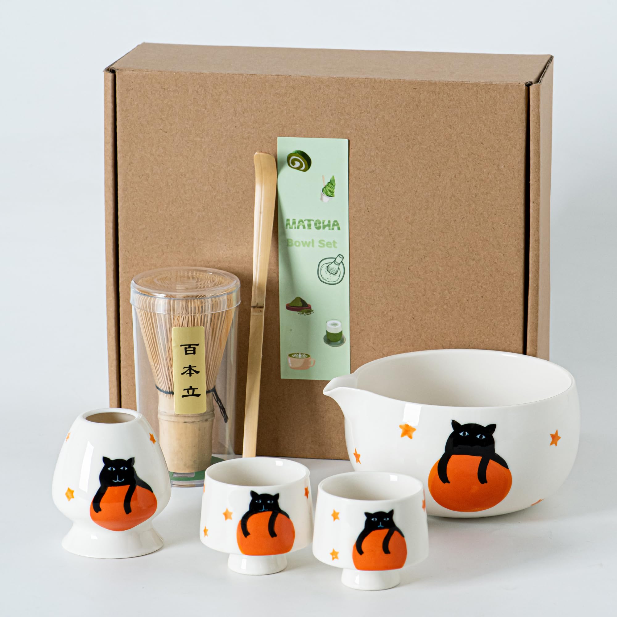 Cupplement Matcha Starterkit Zwart Thee Set met Bamboe Klopper/Garde Cupplement Matcha Starterkit Zwart Thee Set met Bamboe Klopper/Garde