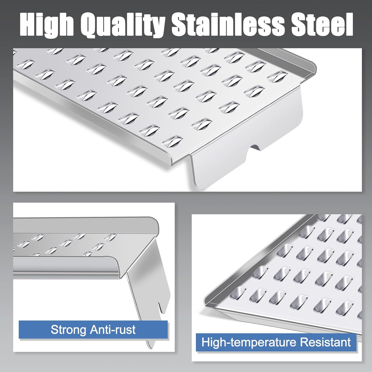 Criditpid BCA070 Drip Tray Replacement Parts for Camp Chef PG24, SmokePro SG24/STX 24, Woodwind WIFI 24/SG 24 Pellet Grills, Drip Pan for Traeger Pro 20 22 575 Series, Lil Tex, Lil Tex Elite, Mesa 22.