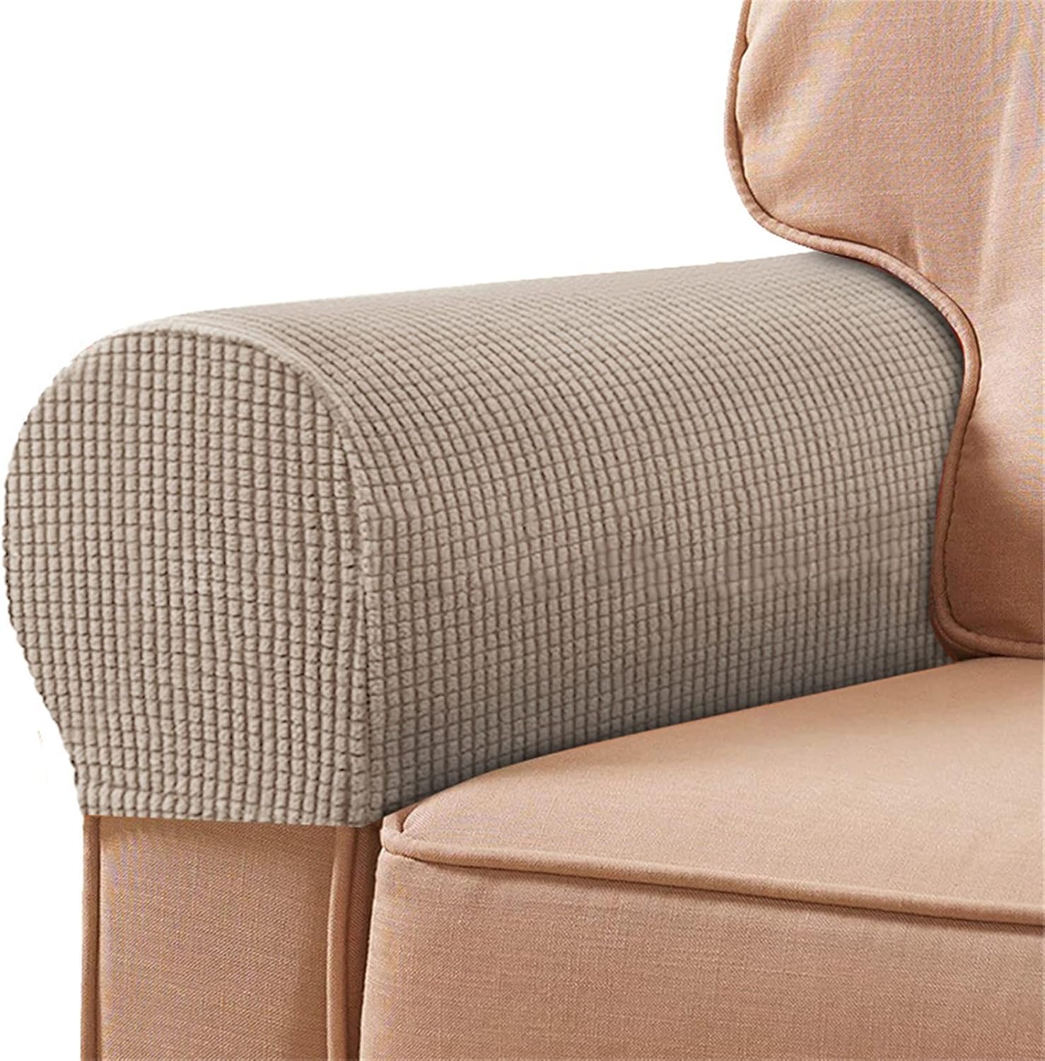 Altsuceser Stretch Armrest Covers for Chairs and Sofas, High Elastic Couch Arm